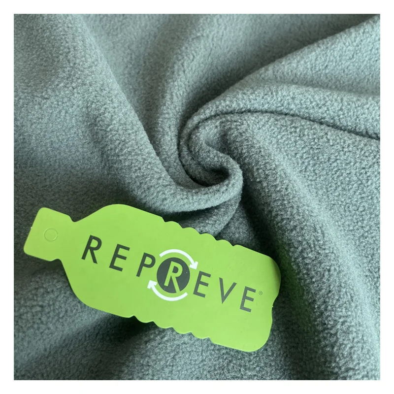 eco friendly Brushed Anti Pilling REPREVE recycled polyester Polar Fleece fabric