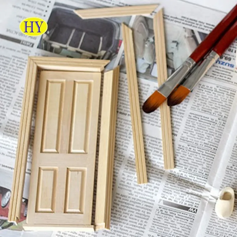 Wooden Tooth Fairy Sign Door Unfinished Mini Elf Door Model Garden Kit Home Decoration Customized Logo Love Europe HY Polished