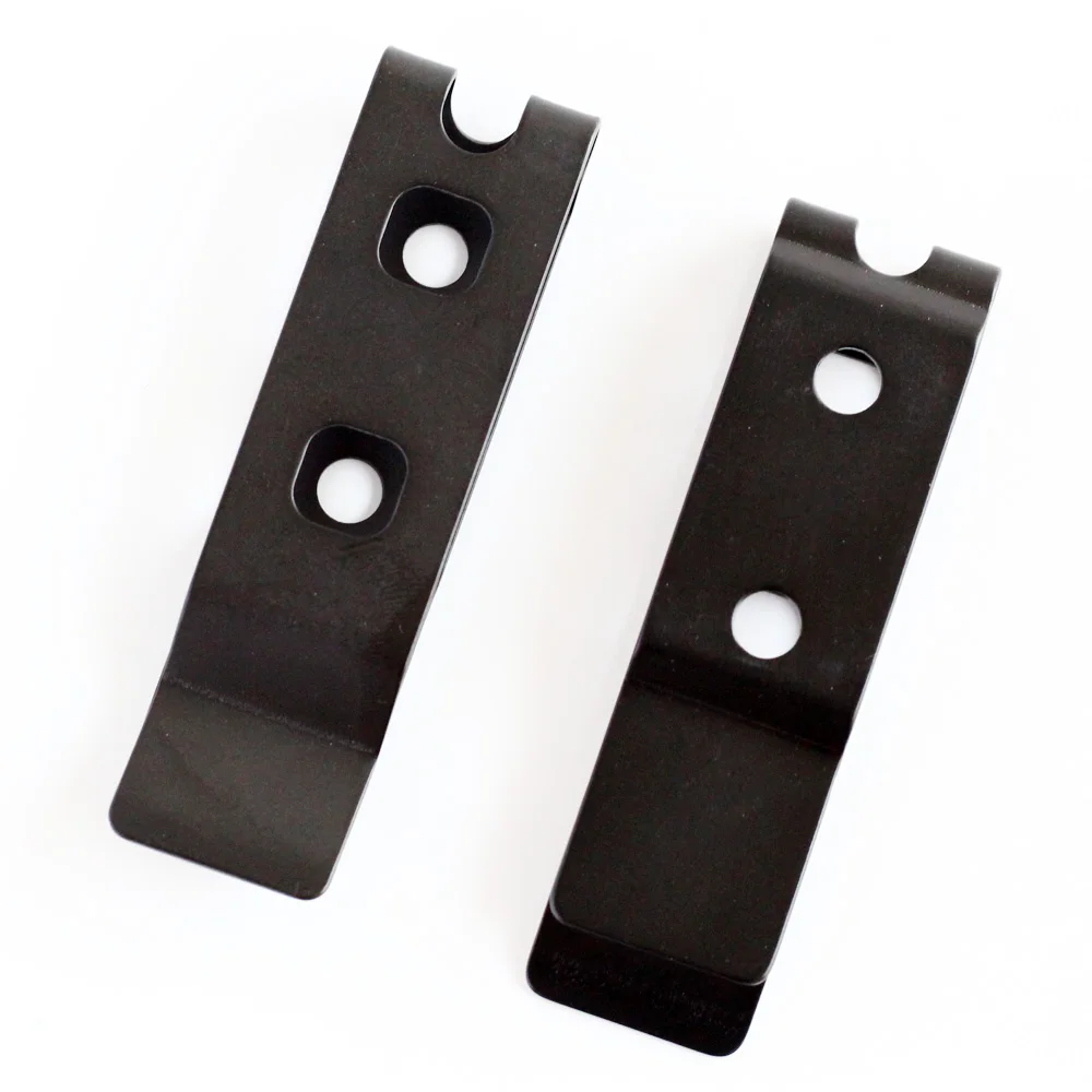 Black Tactical Metal Belt Clip With Mounting Hardware Kydex Holster Sheath Clip Loop