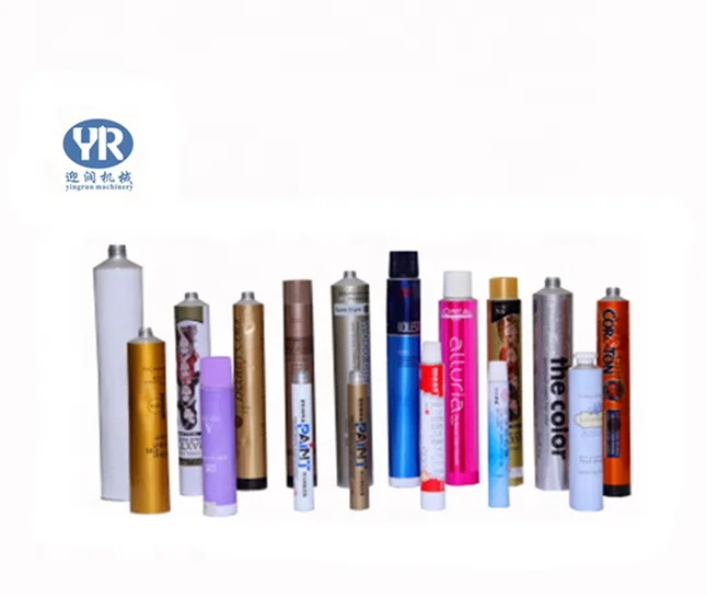 
aluminum tube line for the hair coloring tube in the aluminum tube production line 