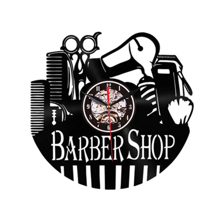 Настенные часы Barbershop для маникюрного салона современный дизайн 3D украшение