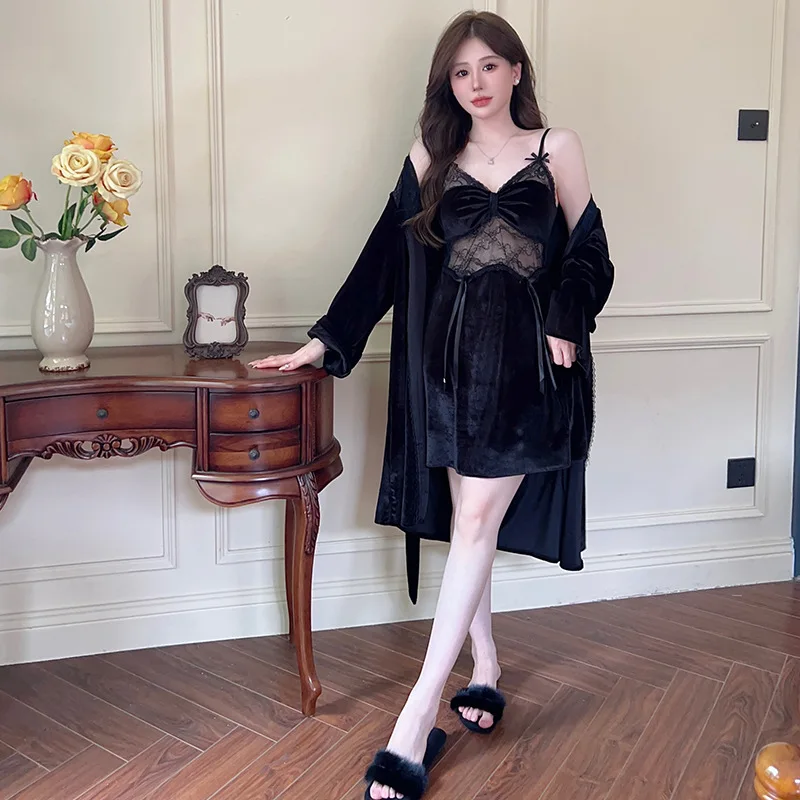 Oem Wholesale Women Sleepwear Sets Silk Pajamas Nightgown Satin Nightdress Sleepwear Sets