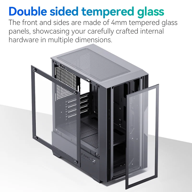 SNOWMAN Factory OEM Gaming Computer Case Mirco ATX PC Case HDD USB3.0 Tempered glass computer case & Towers Gaming Chassis