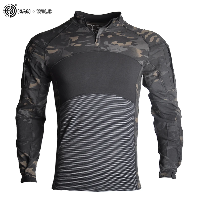 
HAN WILD 2020 Combat Shirts Proven Tactical Clothing Military Uniform CP Camouflage Airsoft Army Suit Breathable Work Clothes 