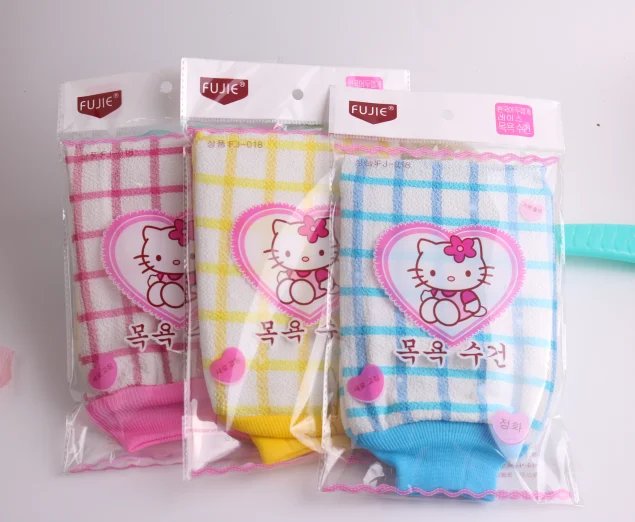 Single Finger Bath Gloves Charcoal Fibre Shaped Body Set Baby Soap Charcoal Fibre Shaped Yarn Bath Supplies  exfoliating glove