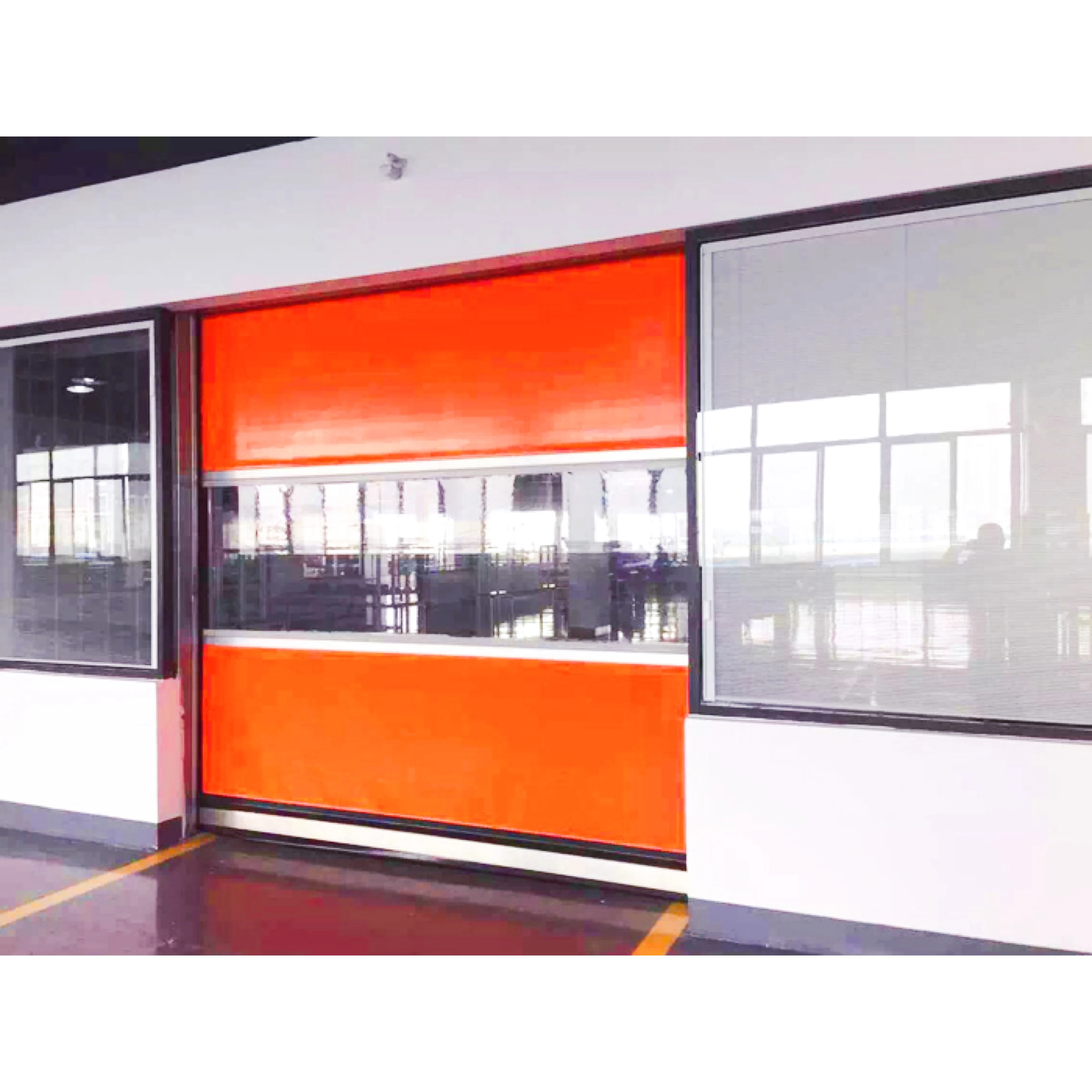 Bulletproof Security Rolling Shutter Security Door with Roller Door ,steel CE Aluminum Alloy Entry Doors Interior Automatic