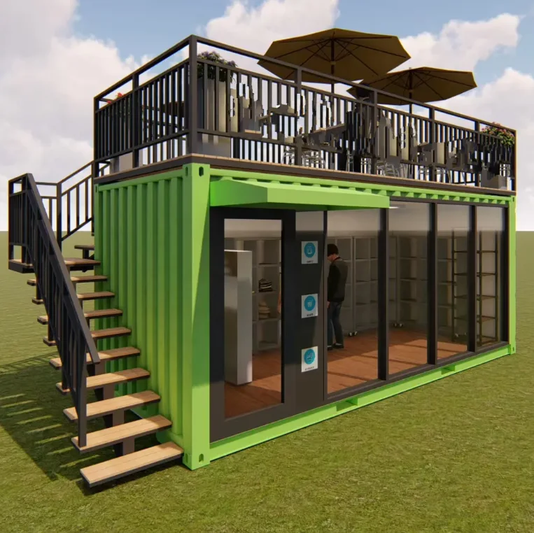 Container Café Bar Café Kiosk Container Stall Room Live-in Mobile Rooms Worker Dormitory