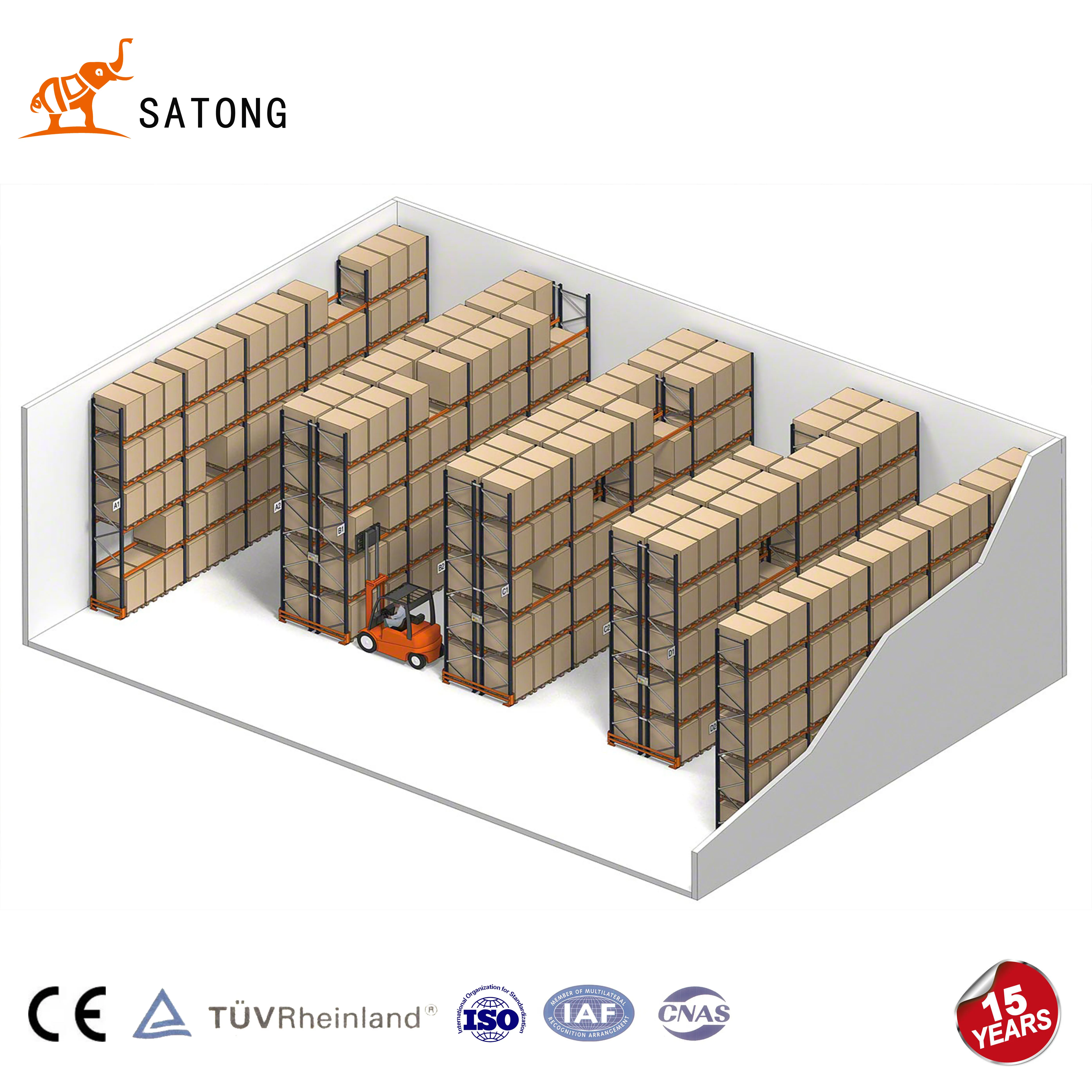 Стеллажи для хранения SATONG, стальные металлические стеллажи для поддонов, стеллажи для гаража и склада