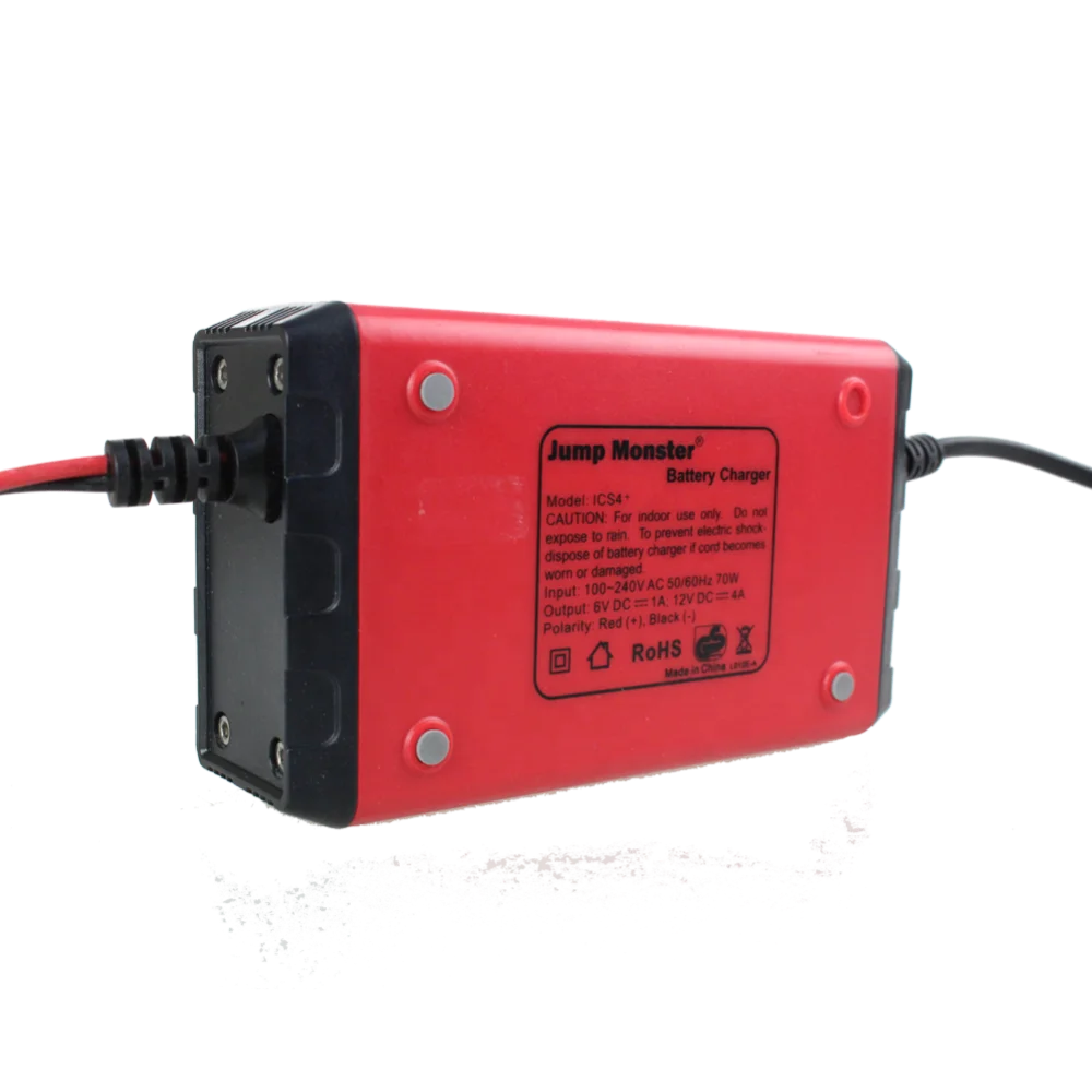 car battery charger 12V 4A Pulse Repair Lead Acid LiFePO4  batteries LCD motorcycle battery charger