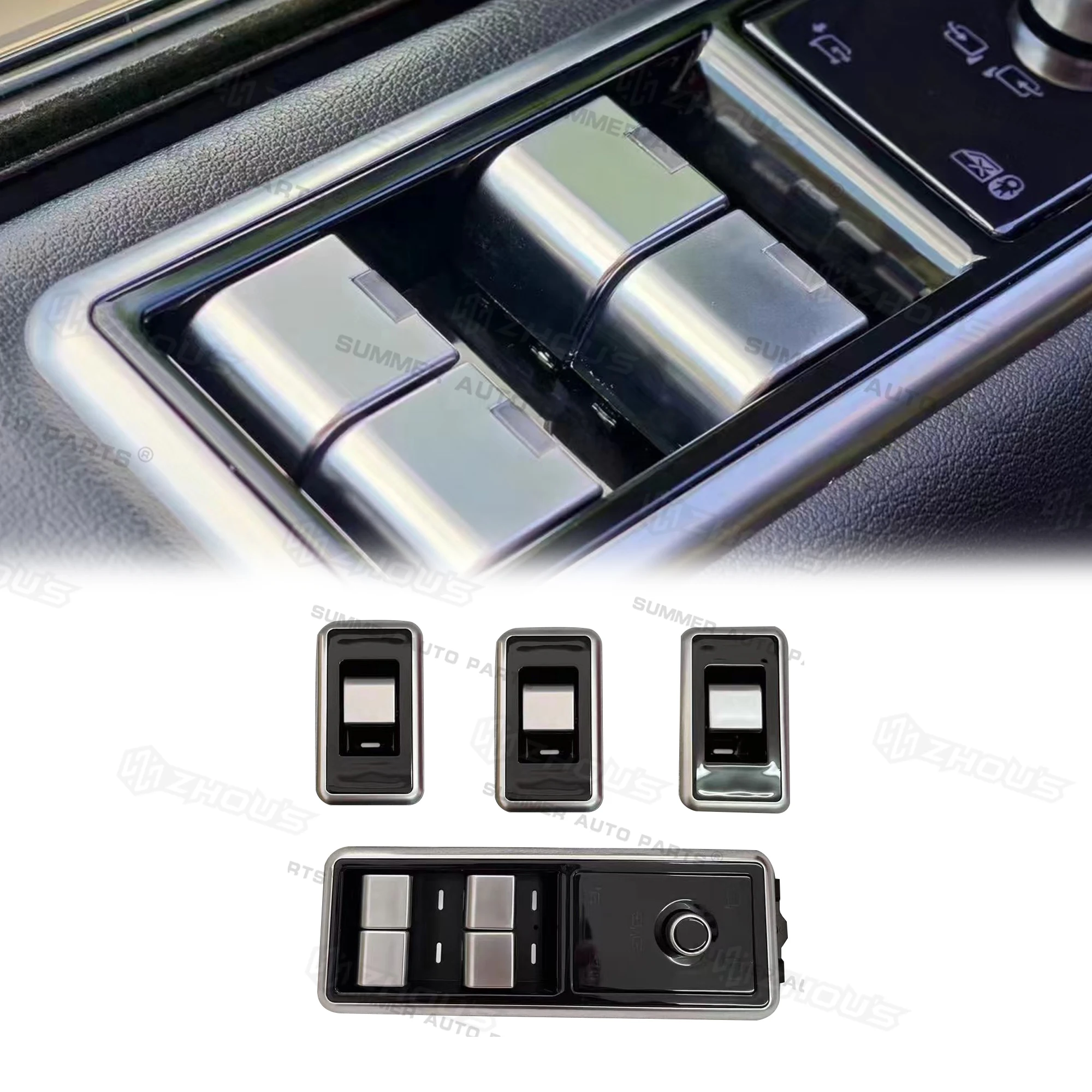 Auto Lock Unlock Fit Button Car Door Window Up Down Smart Key For Range Rover Vogue Interior