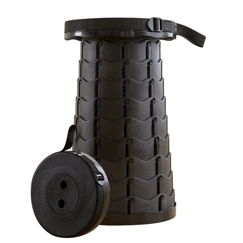 Custom Sturdy Portable Telescopic Stool Retractable Portable Collapsible Telescopic Seat Camping Chair Folding Camp Stools