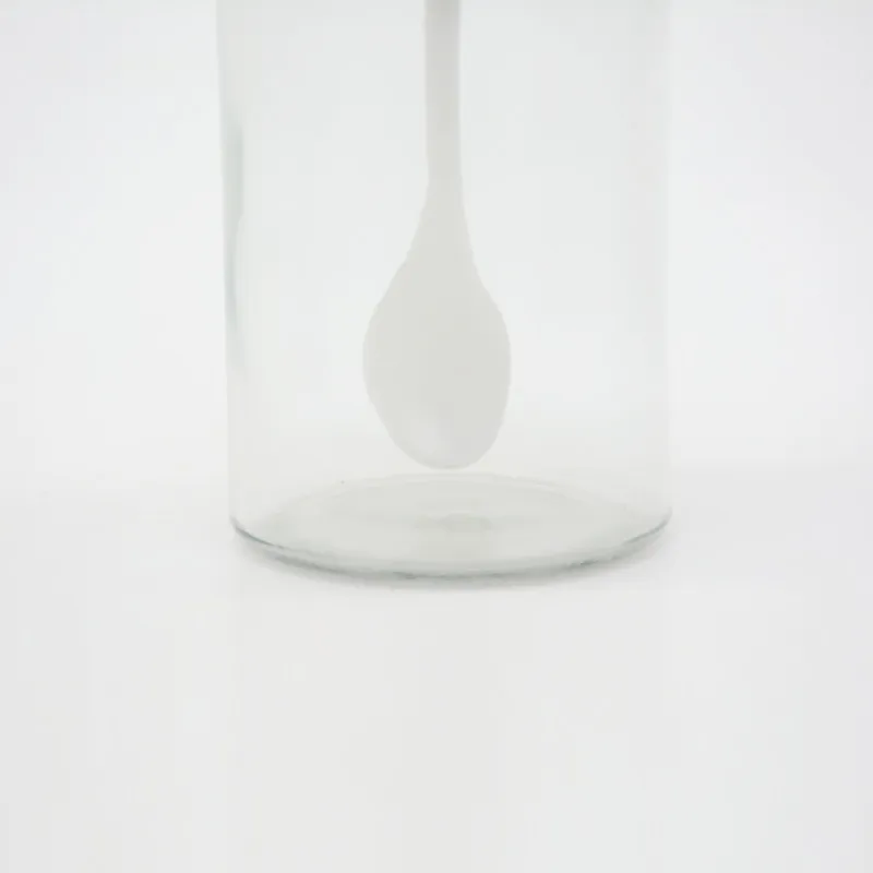 Wholesale custom 250ml glass condiments nordic seasoning spice liquid bottle jar with spoon