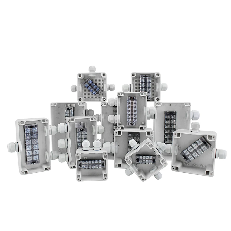 ABS/PC Underground Wire Electrical Equipment Junction Box with TB Terminal Block for Industry Connector Manufacturing Customize