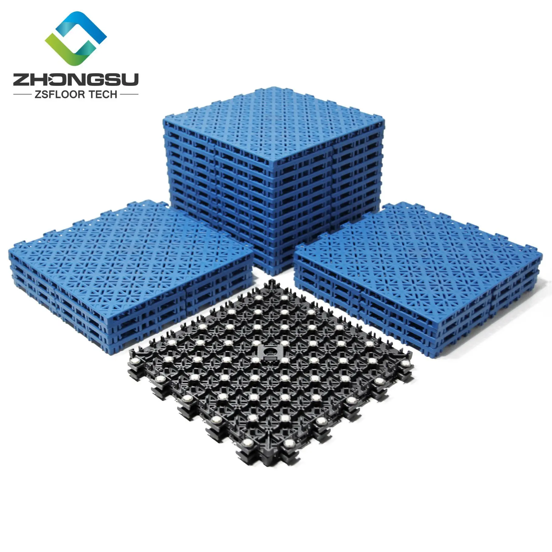 2023 new sports flooring plastic floor tile interlocking new outdoor basketball court tiles with shock absorbers
