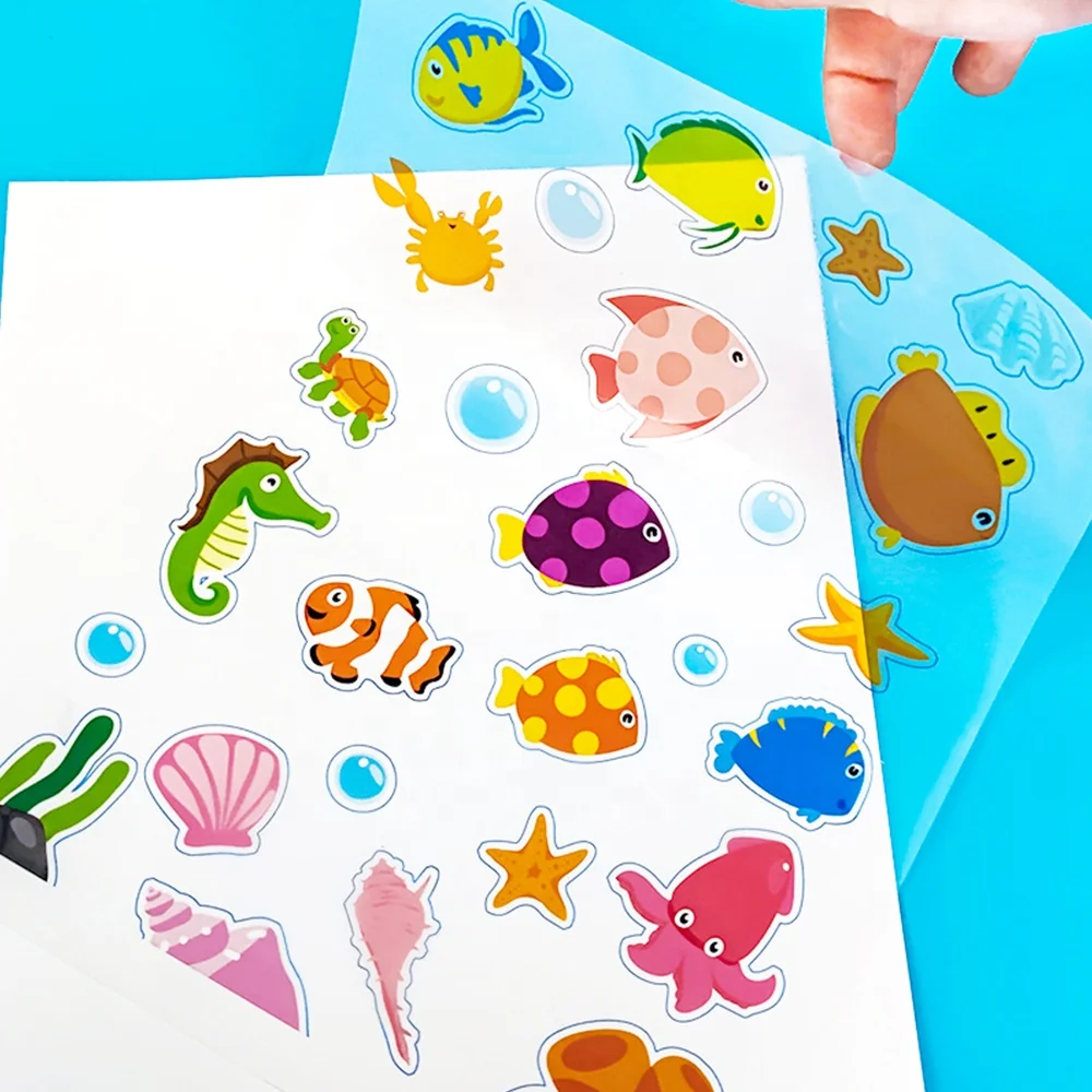 Brand New Crystal Code Printing Sheets A4 Roll Clear Waterproof Self Adhesive Paper Label Transparent Sticker