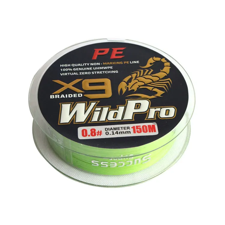 High quality PE Material Multifilament 9X 100m 200m 500m Fishing Line 9 Strands Fishing Braided Wire