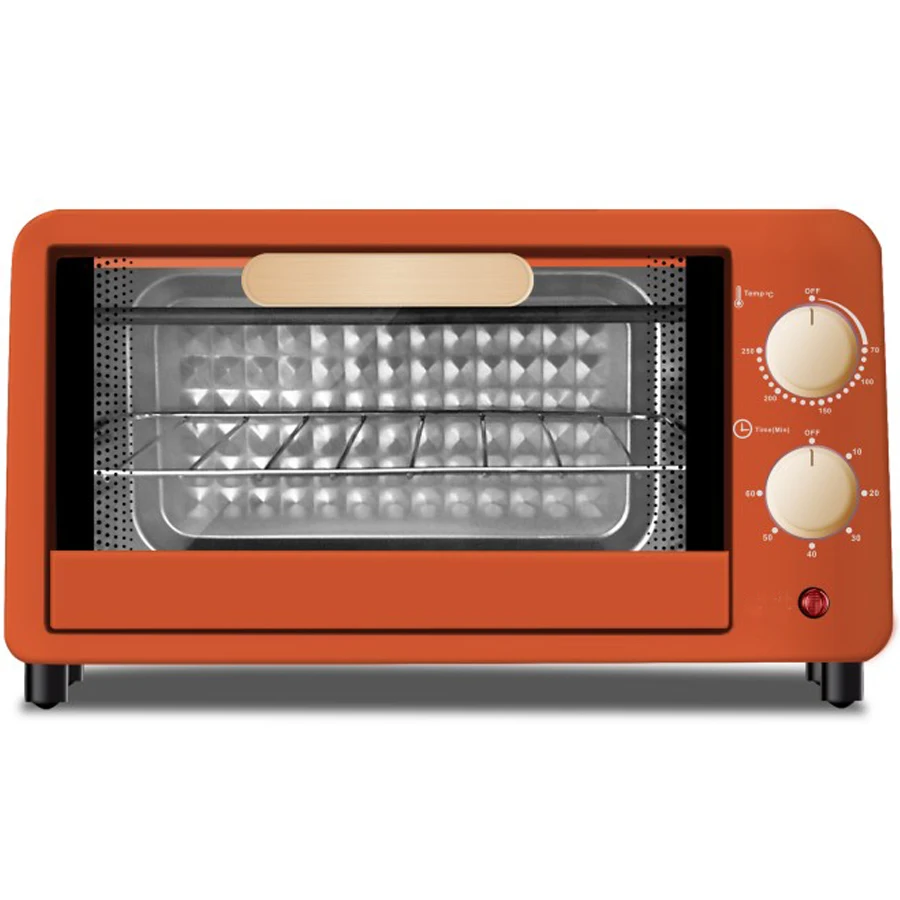 High Quality Free Spare Parts Red Portable Electric Grill/ Toaster Oven 9L 10L Mini