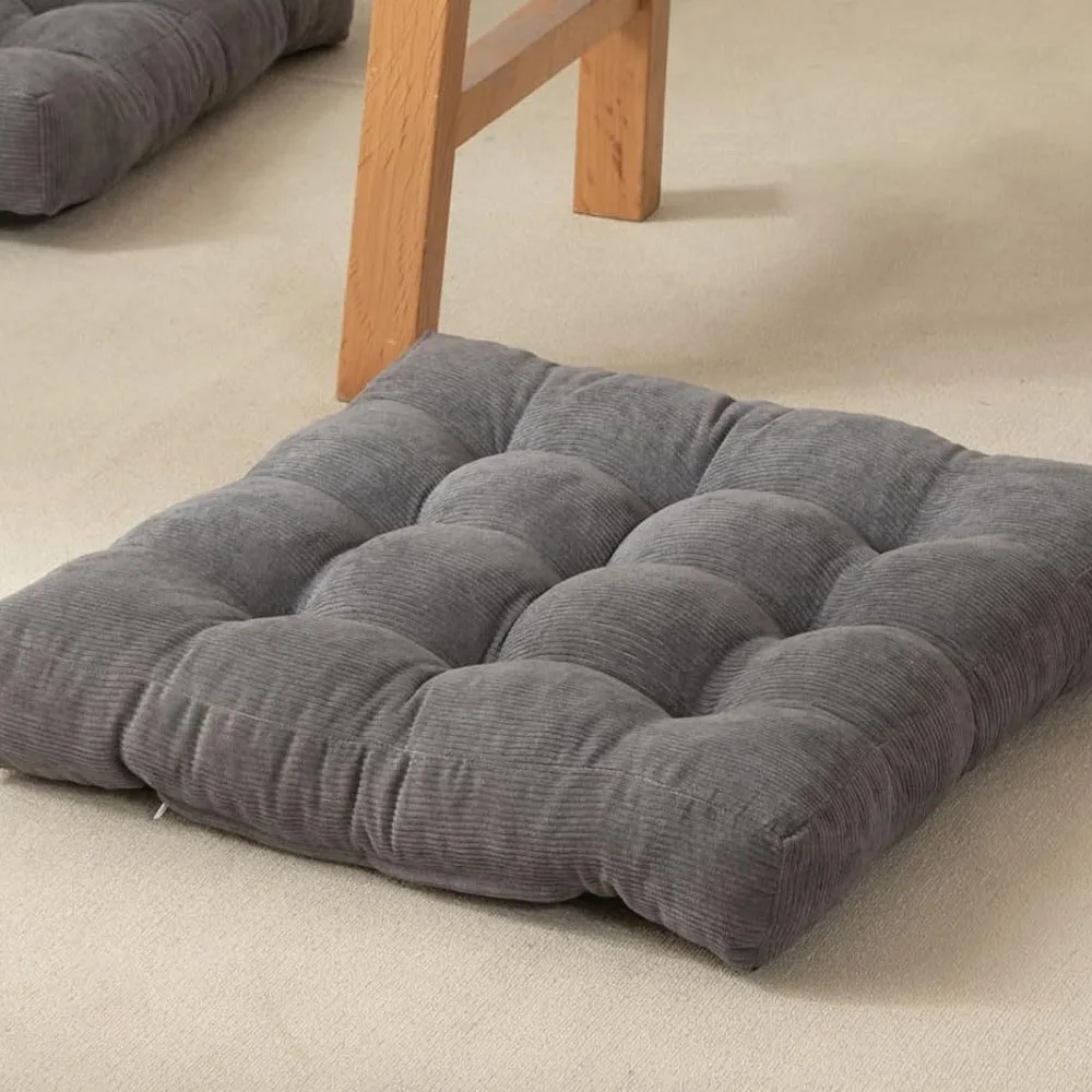 Meditation Cushion Floor Pillow Large Square Sitting Shredded Memory Foam Filling Classroom Tatami Living Room Outdoor Cushion