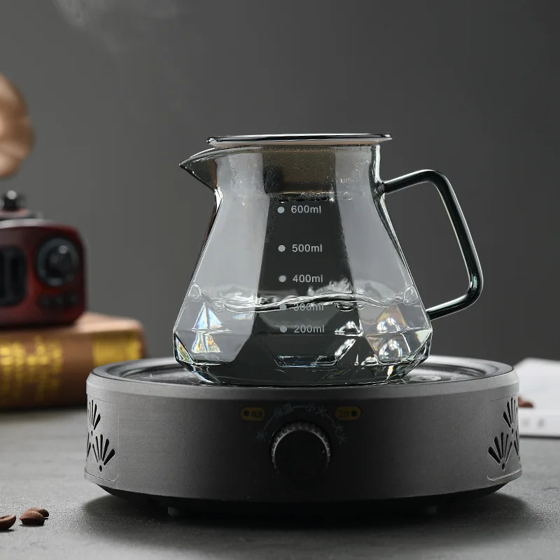 Cheap Wholesale Clear cloud borosilicate glass Coffee Carafe sharing pot Japanese style Coffee tea Pot