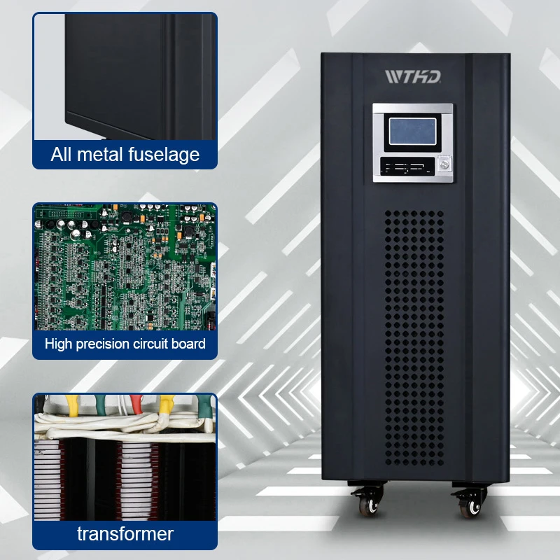 Промышленный UPS питания ups 10KVA 15KVA 20KVA 30KVA 40KVA 50KVA 60KVA 3 фазы онлайн