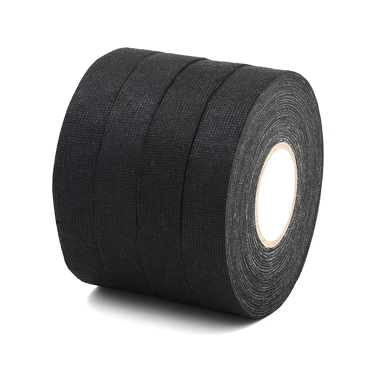 Black Cloth Wire Loom Harness Adhesive Tape