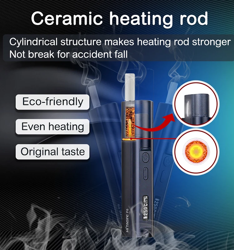 ЕС оптовая продажа Vape hitaste нагрева табака не горит сигареты hitaste P8