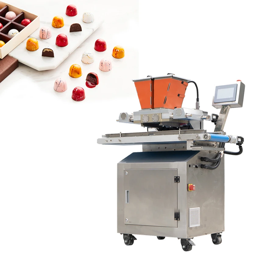 2d/3d One Shot Double Colors Chocolate chips Making Machine Chocolate Depositing dispenser