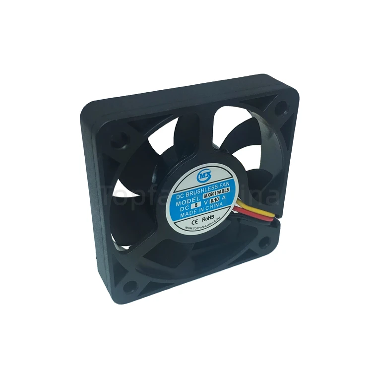 50*50*10mm DC 12V 5V 24V small axial fan 5000rpm CPU cooling fan for printer