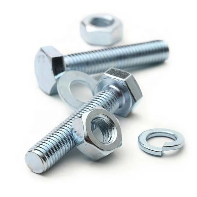 High Quality Fastener Hardware Grade 8.8 Stainless Steel Carbon Steel DIN931 DIN933 Hex Head Nut and Bolt