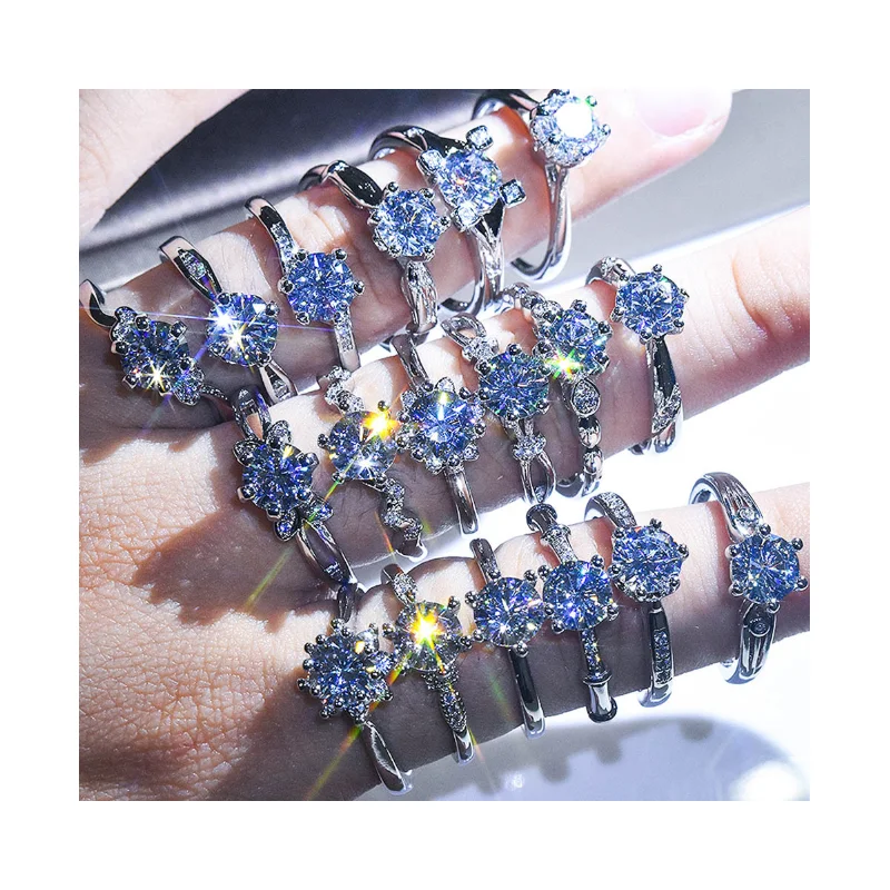 
Wedding Diamond Steel Lift Recess Former Galvanized Stainless Steel Moon Rings Heart Ring Light Stainless Steel rings 