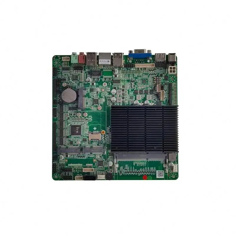 Motherboard with Processor J4125 1LAN 6COM Fanless Industrial Main board DDR4 4K Display Thin Mini ITX Motherboard