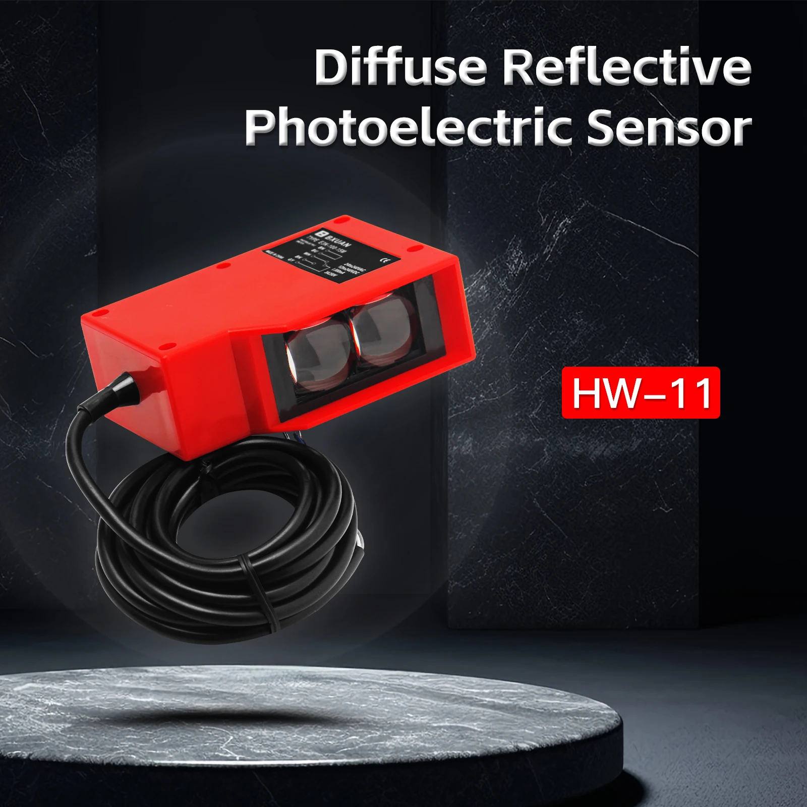 Vehicle 12V 24V Automatic Sensor Reflective Photoelectric Diffuse Reflection Distance Photoelectric Sensor