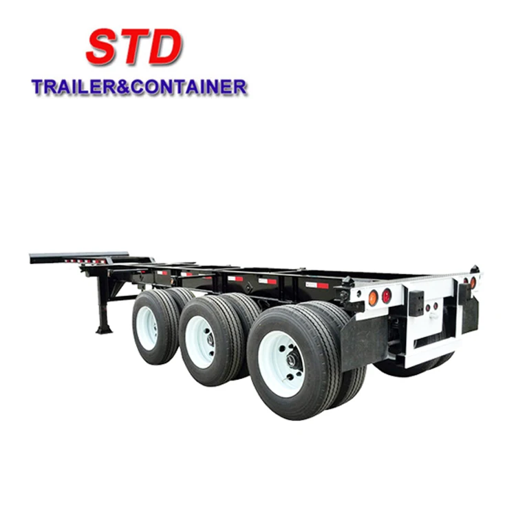 20 Ft To 40 Ft Spread Container Trailer With Air Suspension
