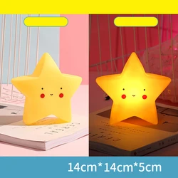 Hot Sale Cartoon Animal Vinyl Led Night Light Toys for Kids Sleeping Cute Mini Unicorn Moon Star Table Lamp Fruit Desk Lamp