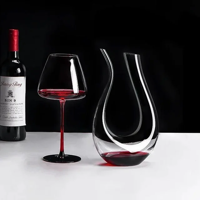 U-shaped Swan Kettle Crystal Decanter 1500ml wine separator