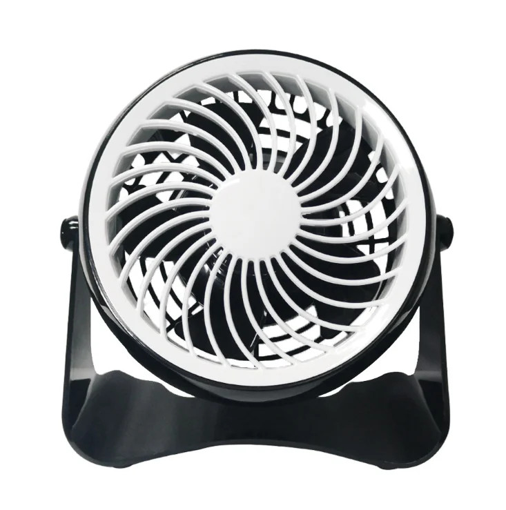 Quite Black Air Circulator Portable Usb Cooling Rechargeable Table Fan