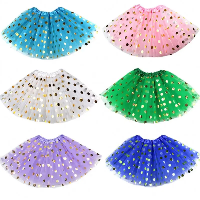 2023 new arrivals summer women clothing colored polka dot tutu skirts at low prices
