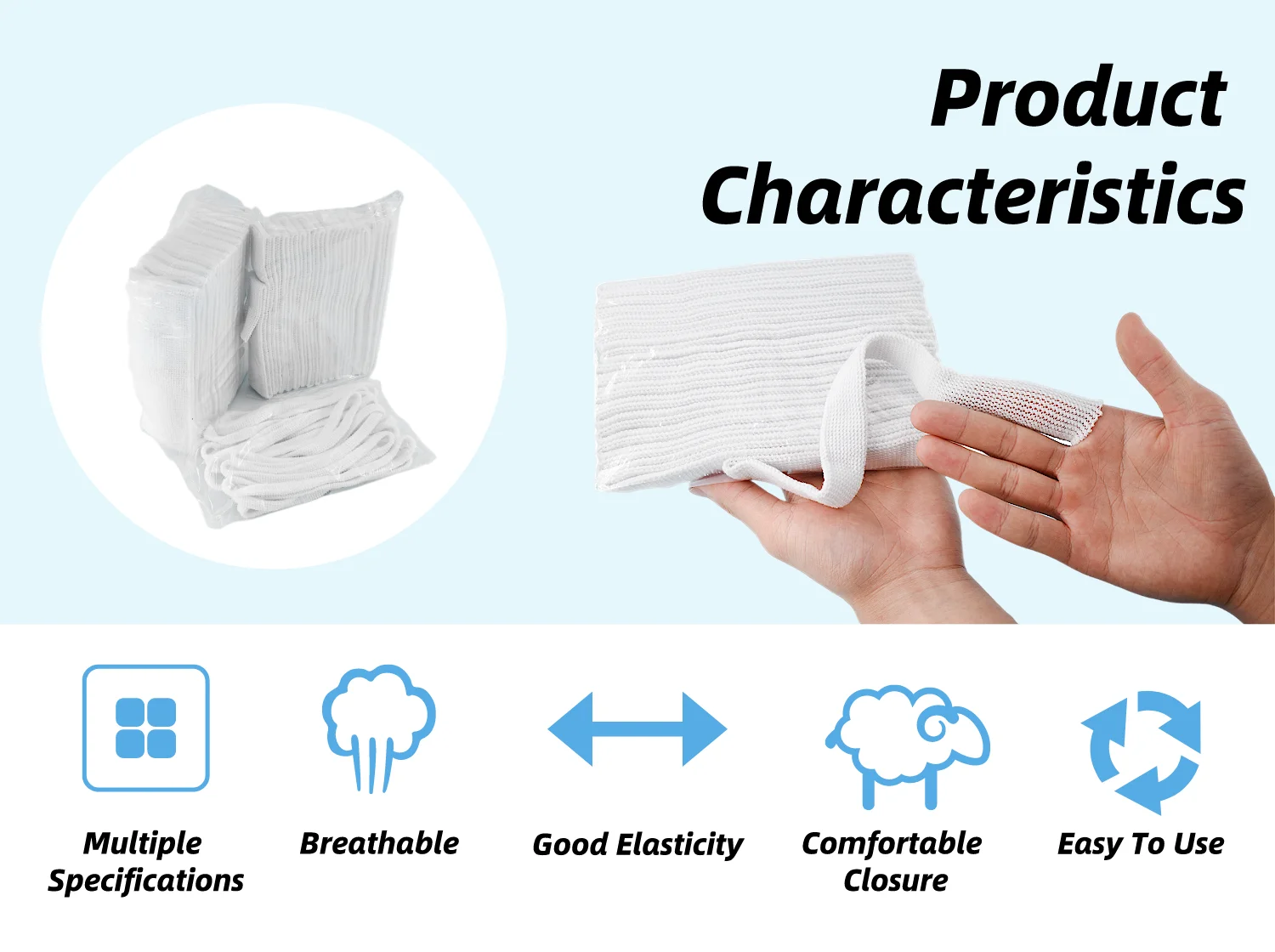 Factory Direct Selling Elastic Breathable Net Tubular Compression Bandage