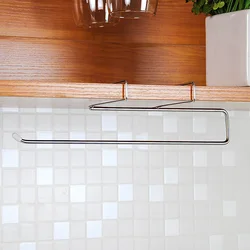 Metal Kitchen Toilet Paper Holder Tissue Holder Hanging Bathroom Roll Paper Holder Towel Rack Stand