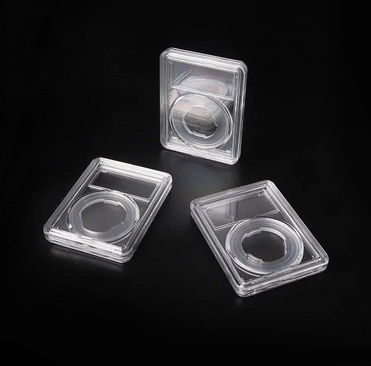 Wholesale Plastic Clear Coin Capsule Display Case Coin Holder Coin Collection Box