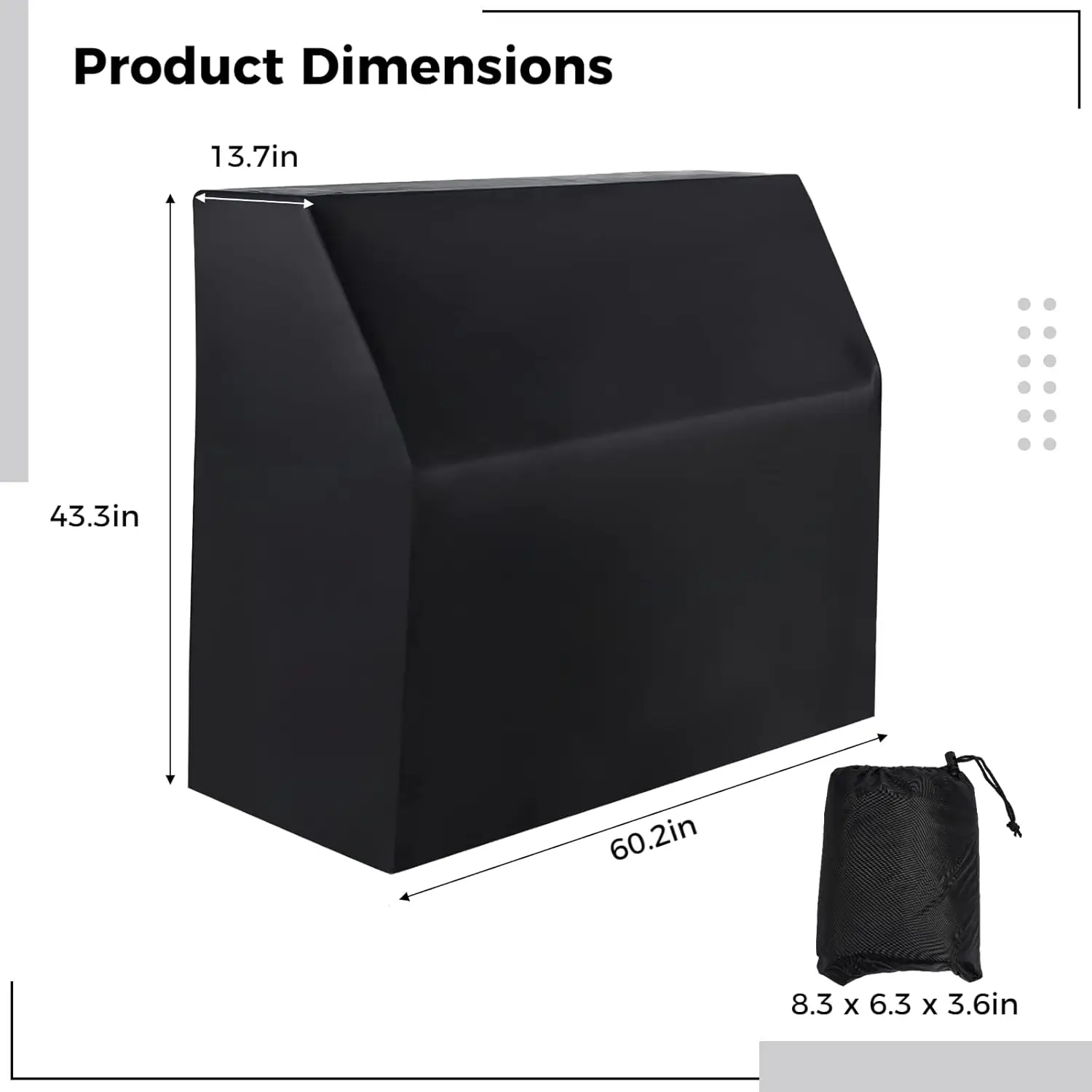 Dustproof Waterproof Drum Cover Block Sunlight Moisture Dust Upright Piano Full Protective Cover