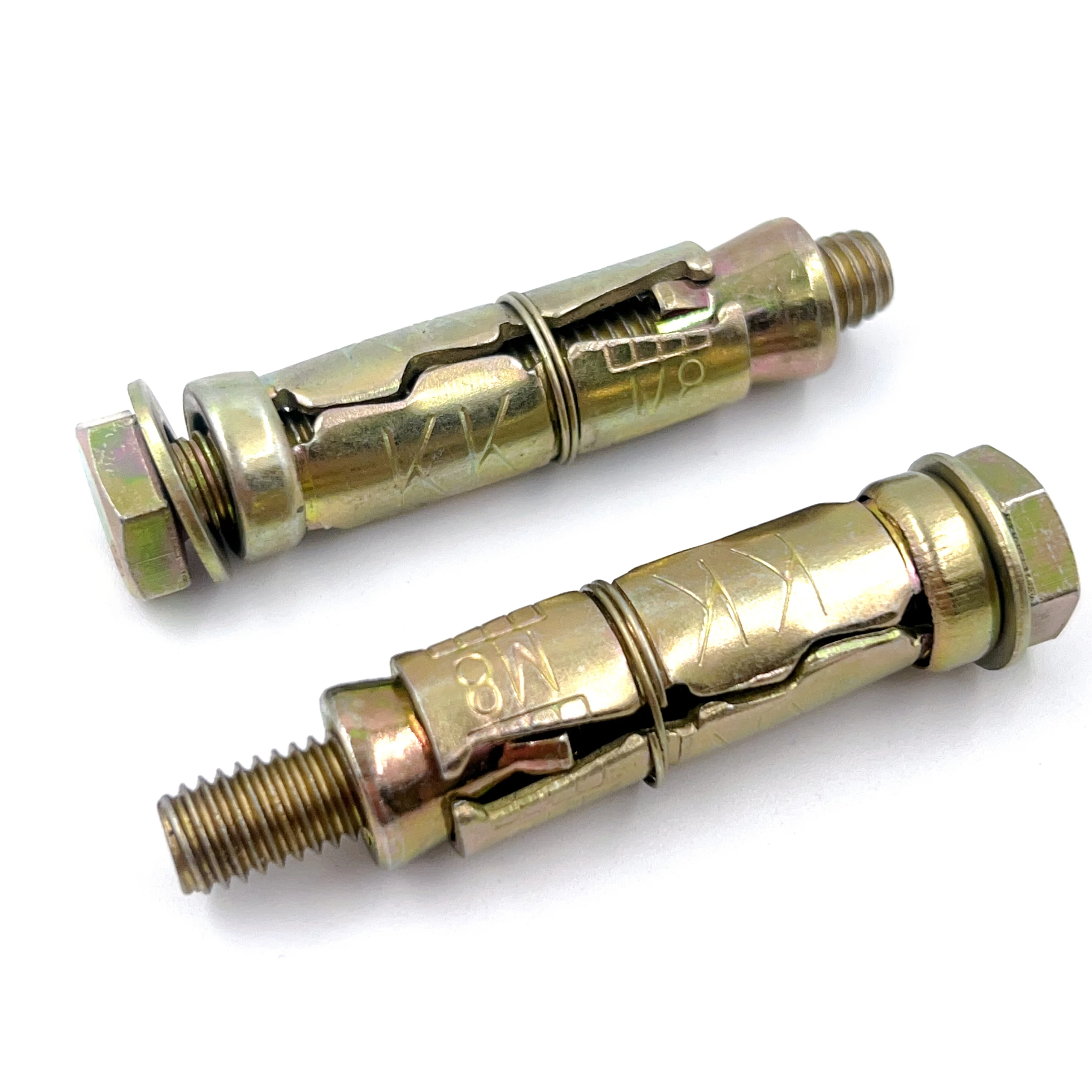 Zinc Expansion Bolts Rawl Plugs Concrete Screws Ground Anchor Bolts three pieces heavy duty anchor with bolt  M6 M8 M10