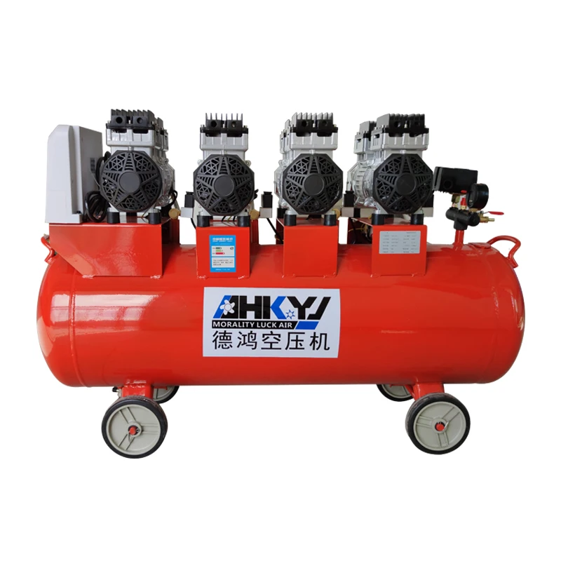 850w/3400w Oil Less Silent Piston Air Compressor Pump Piston Air Compressor