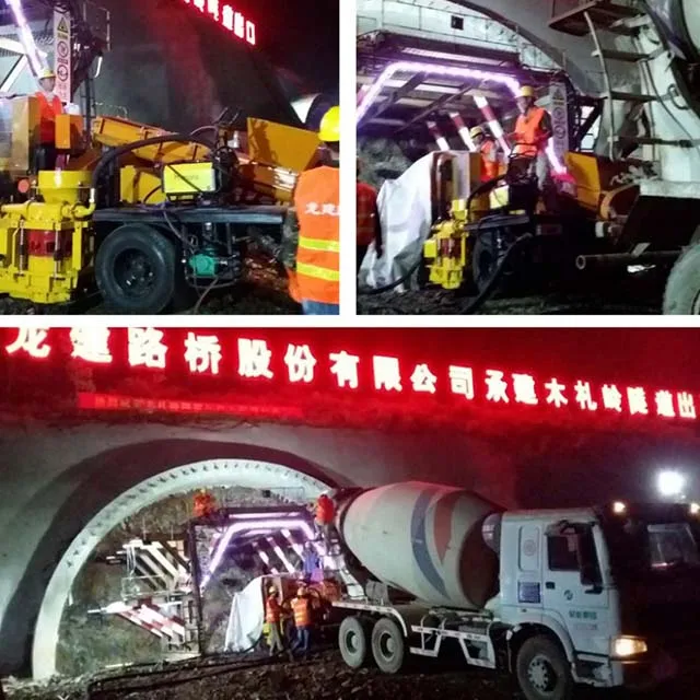 Грузовик 5-14 м3/ч дробовик машина Бетон распылитель двойная сопла мокрый тележка