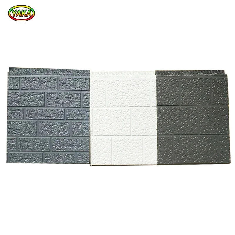 Fireproof rigid polyurethane PU foam Brick Sandwich Panel