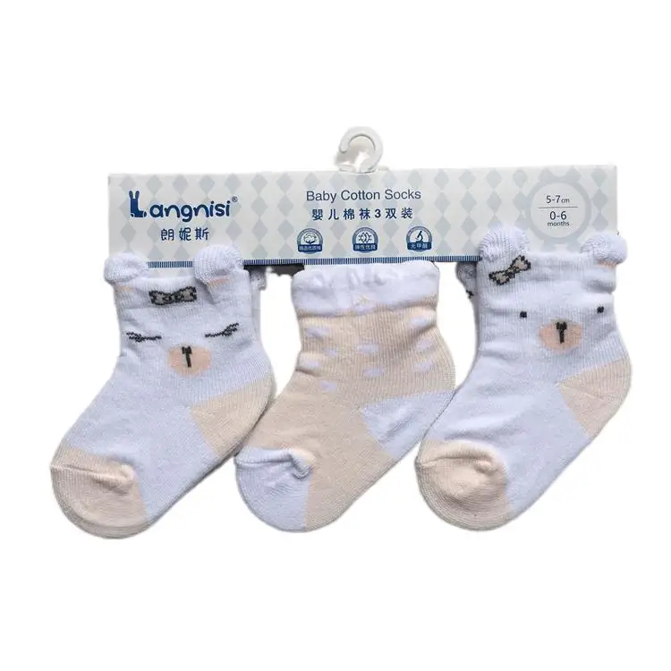 Factory Price Wholesale Cotton New Born Baby Girl Socks Manufactured Socks For Kids