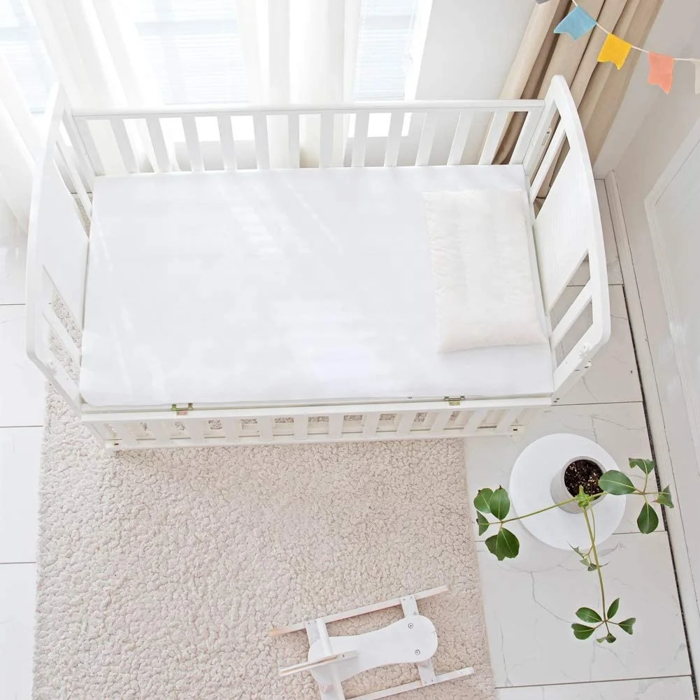 Manufacturer Supply Design Waterproof Crib Mattress Protector for Kids Toddler Bed Fitted Baby Mattress Cover