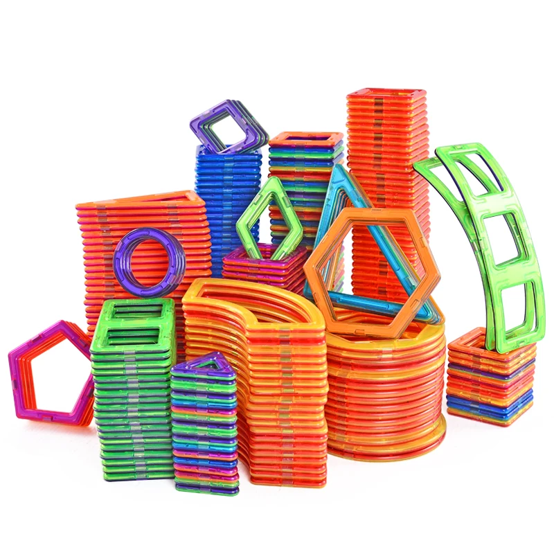 
MagBuild ABS Plastic Creative Construction Toy Classic Magnetic Building Blocks Set for Kids 