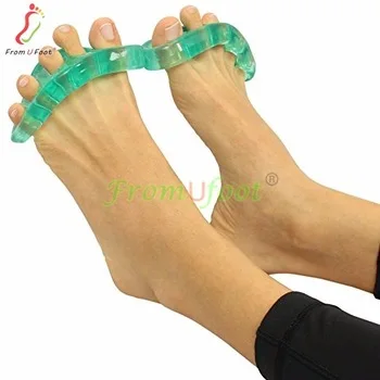 Hot selling silicone gel toe stretcher separator five toes separators for hallux valgus foot care