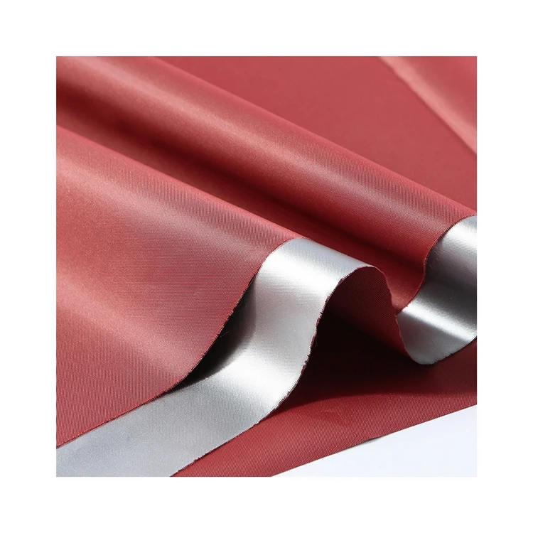 Newly Designed 100% Polyester Taffeta Waterproof And Light-Proof Silver Glue Coating Outdoor Tent Cloth